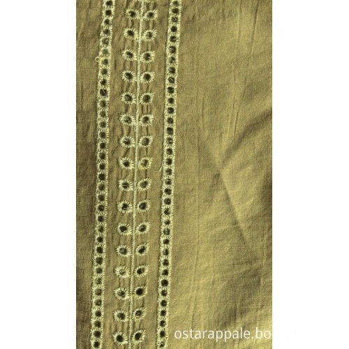 Dress with 3/4 Sleeve Silk Cotton Viscose dress