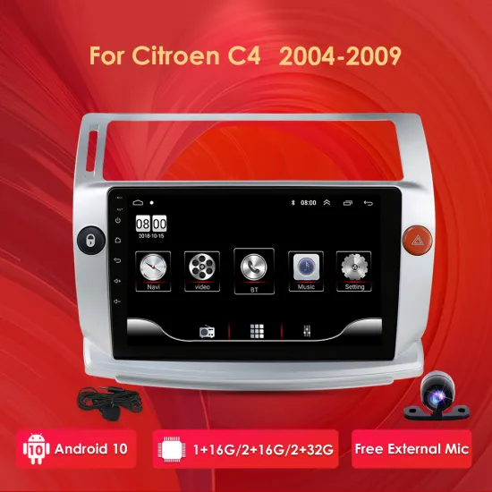 2G+32G Android 10 Car Radio for Citroen C4 C-Triomphe C-Quatre 2004-2009 car dvd player car accessory 4G multimedia autoradio pc