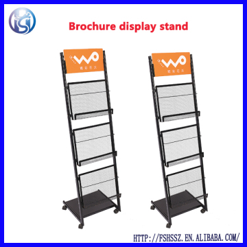 floor display metal magazine rack