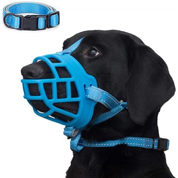 Dog Muzzle Soft Silicone Basket Muzzle for Dogs