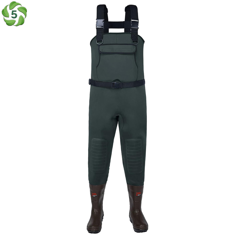 Neoprene Fishing Chest Waders 200g Boots