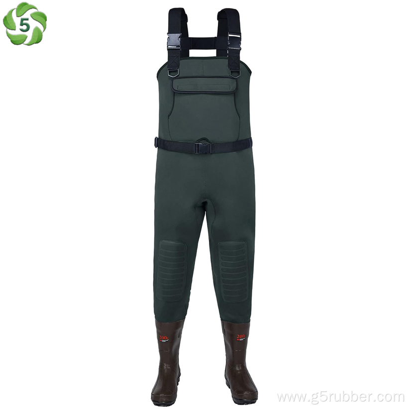 Neoprene Fishing Chest Waders for Men with Boots