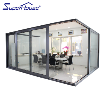 High Quality Aluminum Sliding Heavy Door for Superhouse Exterior - AS2047 Double Glass Steel Custom Design