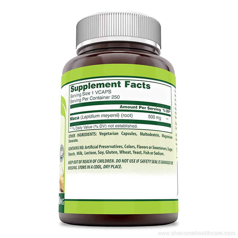 organic maca root Men strength best maca capsules