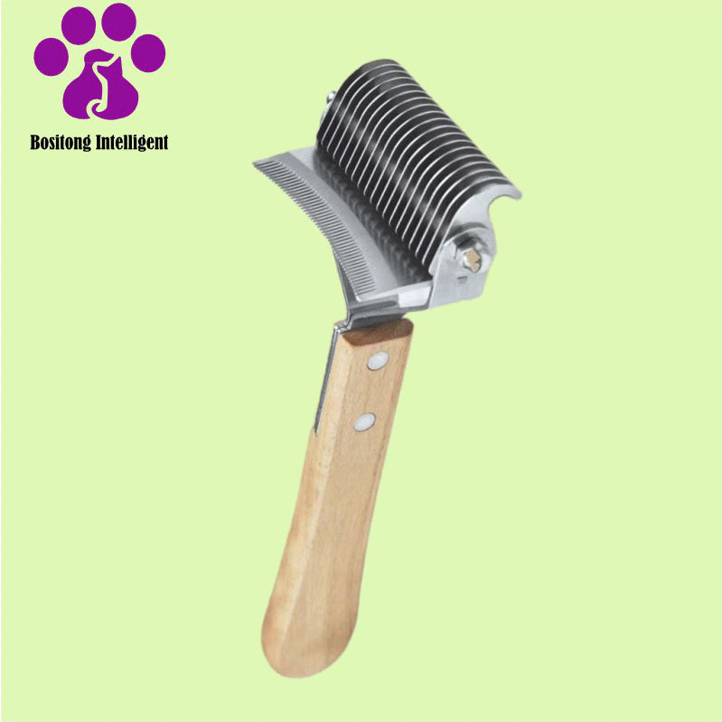 Sustainable Pet Solid Wood Comb for Daily Grooming