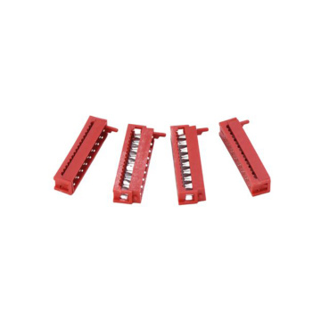 Red IDC piercing type cable terminal socket