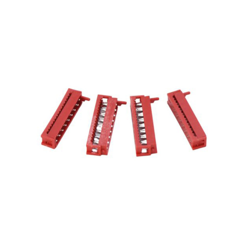 Red IDC piercing type cable terminal socket