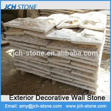 G682 yellow granite wall stone mushroom surface