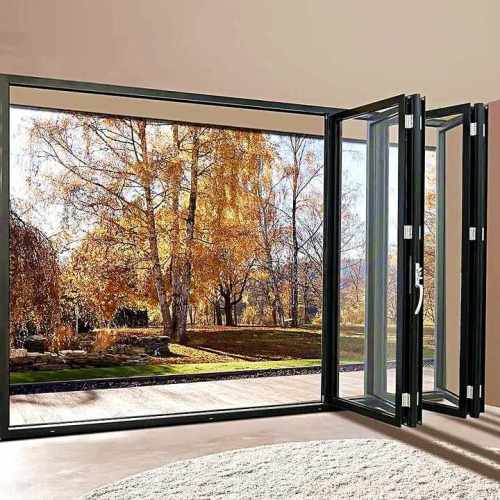  aluminium bifold doors Villa Waterproof Bi-fold Door Exterior Supplier