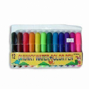 Short and Stout Color Pencils, Available in 12 Colors, with EN71 Mark