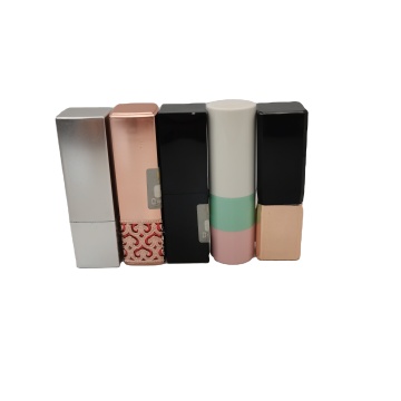 2024 New High Quality Square Metal Aluminum Beautiful Lipstick Tube