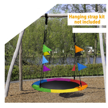 EASTOMMY Adjustable Multi-Strand Ropes Colorful Safe and Durable Swing Seat for Children