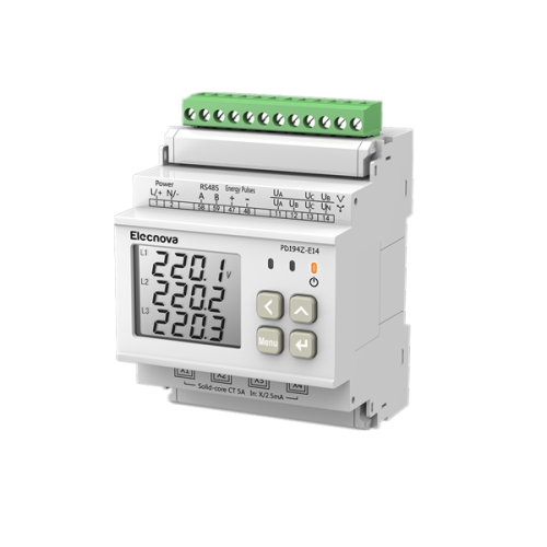 Sistema di monitoraggio del misuratore di potenza multi-circuito a 3 fasi