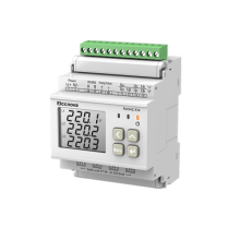 Sistema de monitoramento de medidor de energia multi-circuito em três fases