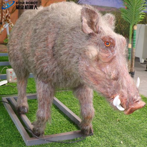 Lifesize Animatronic Warthog untuk Kebun Binatang