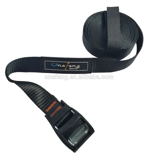 Stainless Steel Cambuckle Cargo Lashing Ratchet Straps and Cargo Rubber Tie-Down Straps - Set of 1