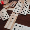 EASTONY Children Fun Game Educational Wood Domino for Kids Wooden Dominoes Set