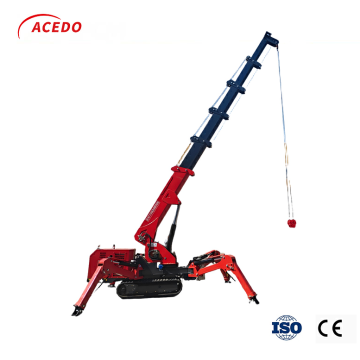 8-Ton Spider Crane with Advanced Mobility Features