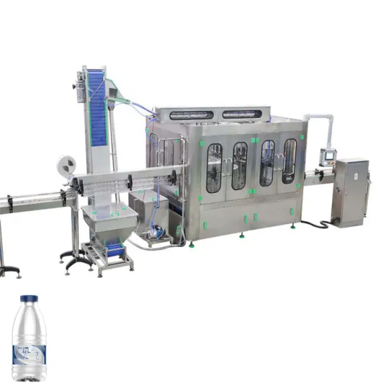Water Bottling Production Line with Filling, Capping, and Labeling Machines