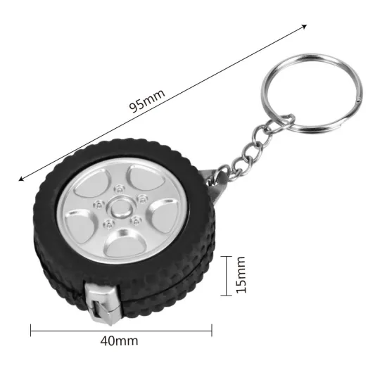 Plastic Material 1m Mini Tyre Shape Tape Measure