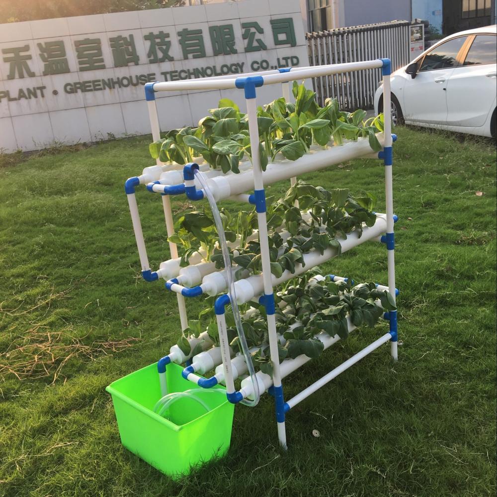 Indoor Hydroponic Vertical System With Led Growing Lights