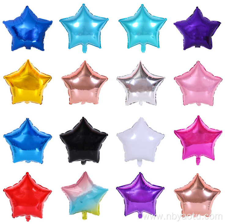 professional star mylar foil balloon 18inch