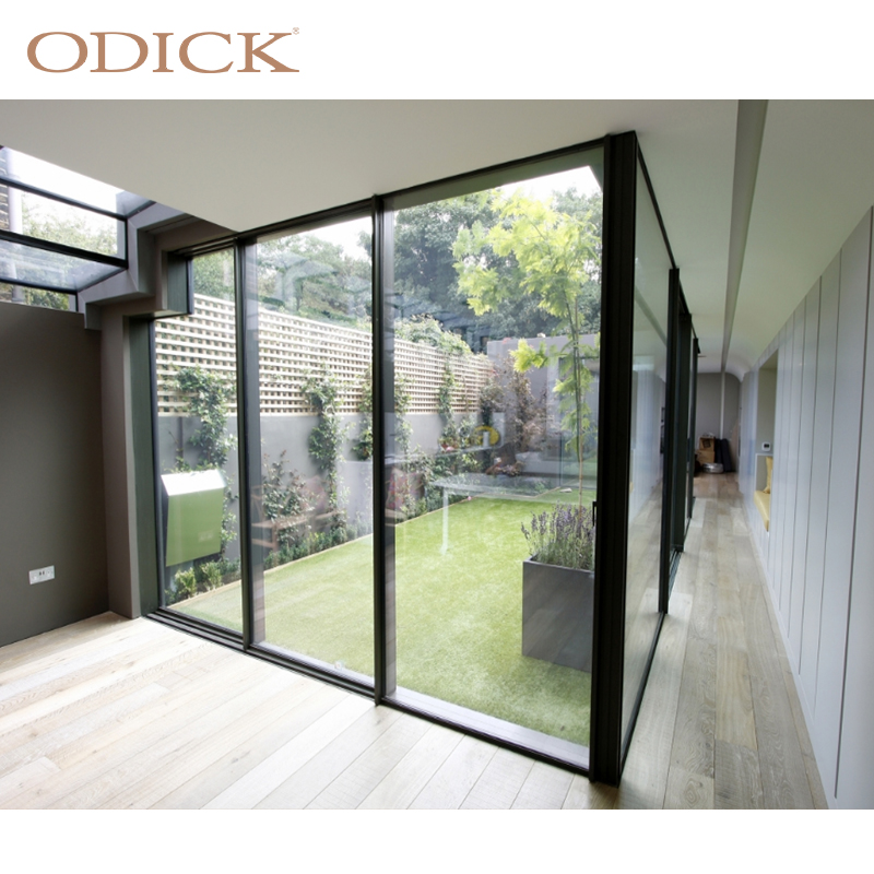 Modern Design Customized Sliding Door System Exterior Double Glass Patio Aluminium Sliding Door4