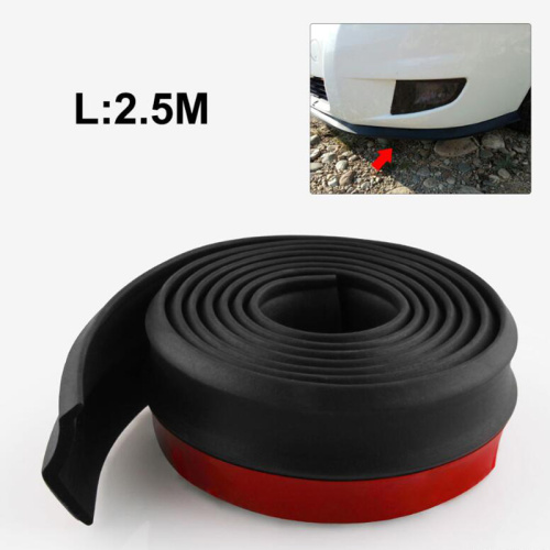 Black Front Bumper Rubber Protector Car bumper rubber strip car lip splitter protector Supplier