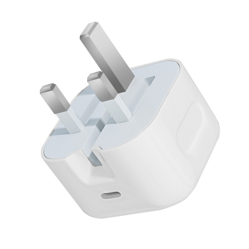 Vikta Storbritanniens plug 20w USB-C telefonväggladdare