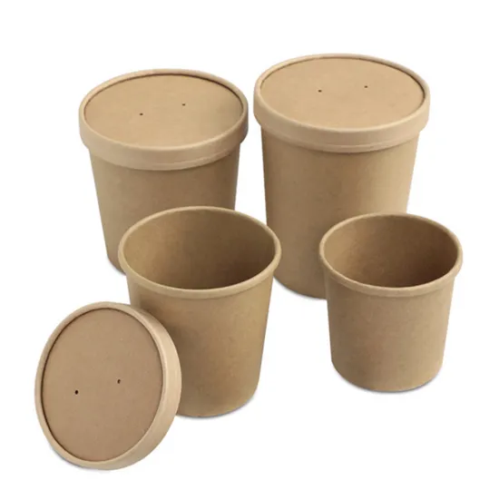 Wholesales Round soup food kraft paper cups