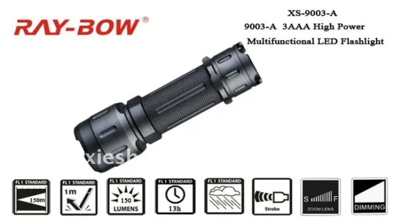 9003-A 3AAA High Power Multifunctional LED Flashlight
