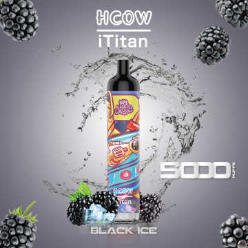 Toptan Hcow Ititan 5000puffs şarj edilebilir tek kullanımlık vape