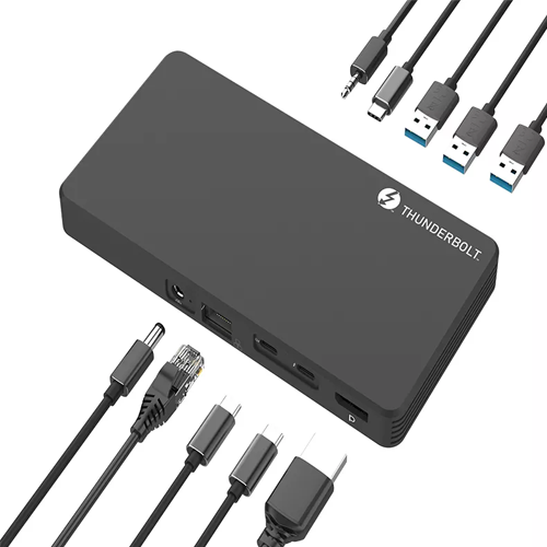 USB C ordinateur portable Dock Hub 9-en-1 Thunderbolt 3