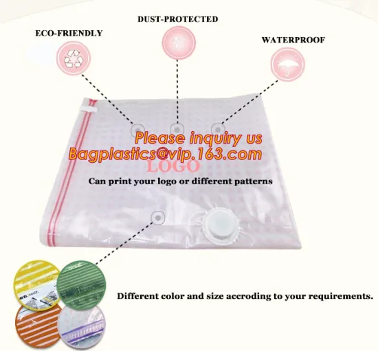 Plastic Vacuum Seal Cube Shape Storage Bag for Home Organizer