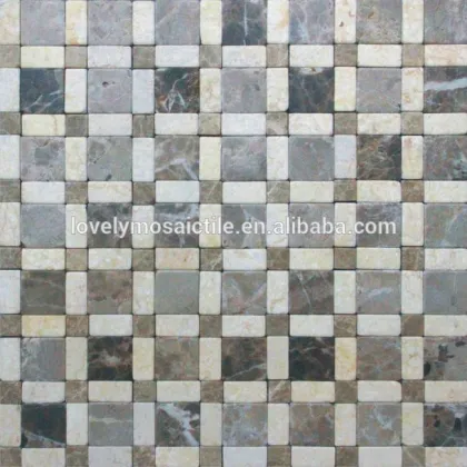 Ceramic Mix Glass Mix Semi-Precious Stone Mosaic Tile