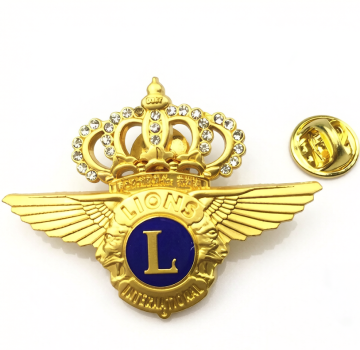 Lions Club Logo Metal Lapel Pin