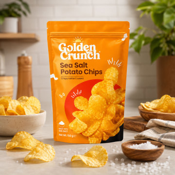 Recyclable Custom Resealable Potato Chip Bags