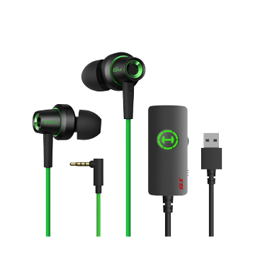GM260 In-Ear Gaming Headphone with Noise Cancellation, Type-C & 3.5mm, Microphone, for PC