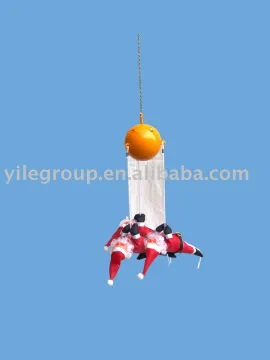 12&quot; three santa playing swap ball/santa toys/eletrical santa