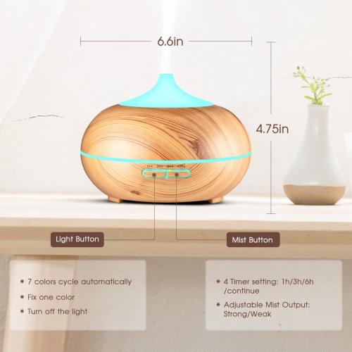 400ml Wooden grain Fea Aroma Diffuser
