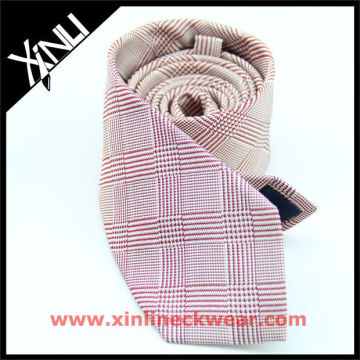 Dog Tooth Italian Design Pink White Good Quality Tie
