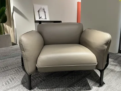 Modern simple cow leather sofa