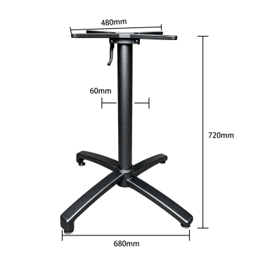 Cast Aluminum Folding Table Base Adjustable Table Leg Outdoor Commercial Furniture For Cafe Bistro Restaurant Dining Table Frame