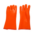 Fluorescent PVC Glove Rubber Dots on Palm 35cm