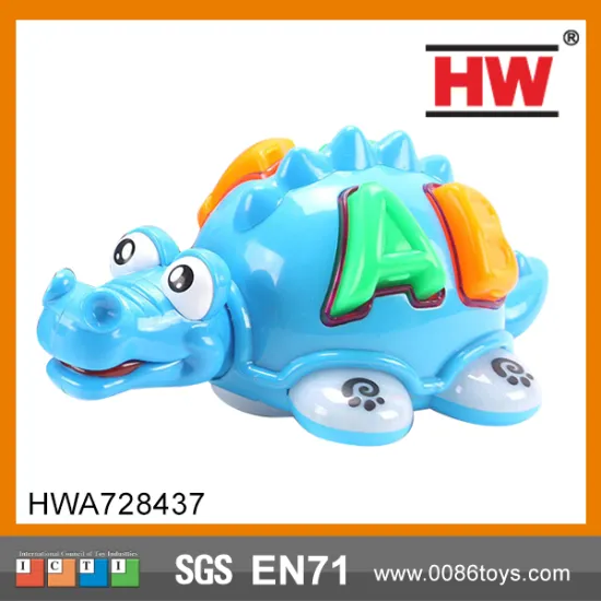 Battery Operated animal plastic Music Light crocodile toy