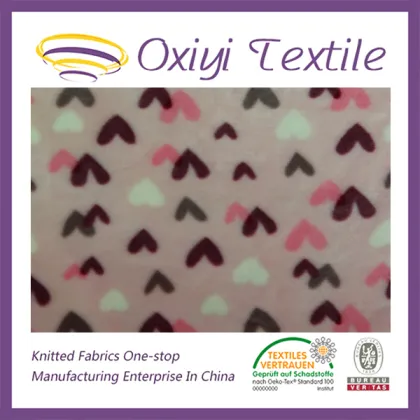 deer printed double-sided flannel fabric