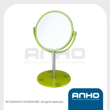Tabletop Two-Sided Swivel Vanity Mirror with 3x Magnification, green