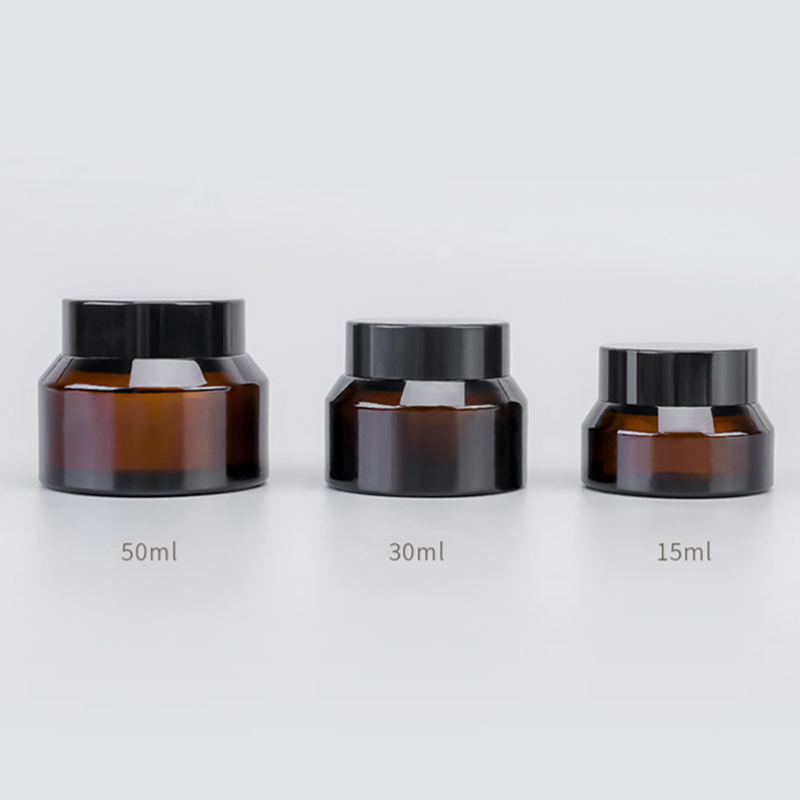 manufacturing wholesale luxury empty glass jar bottle container cosmetic packaging 50g 30g 15g