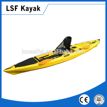 No inflatable LLDPE pedal fishing kayak with rudder system