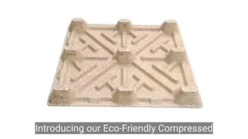 Versatile Compressed Wood Pallet for Forklift and Storage